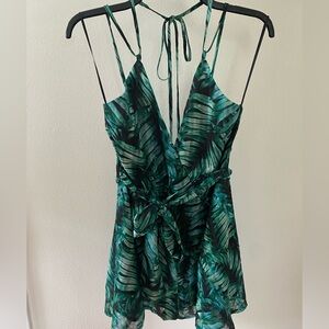 Tropical tie romper